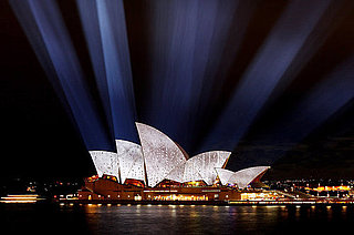 Sydney Opera House at Night During Vivid Festival