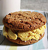 Savory Sight: Gingersnap and Mango Curry Ice Cream Sandwich