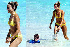 Pictures of Sheryl Crow in a Bikini While on Vacation With Son Wyatt in the Caribbean Pictures of Sheryl Crow in a Bikini While on Vacation With Son Wyatt in the Caribbean