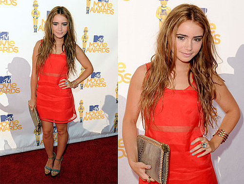 Lily Collins at 2010 MTV Movie Awards