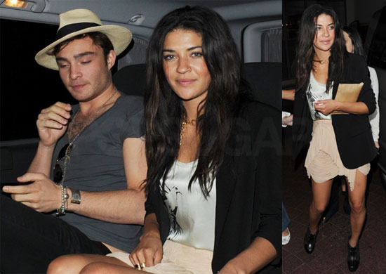 Pictures of Ed Westwick and Jessica Szohr
