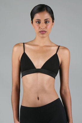 Stylish Black Alexander Wang Triangle Bra