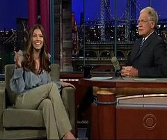 Video of Jessica Biel Telling David Letterman About Getting Lost While Snowboarding