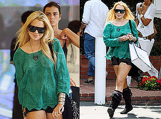 Pictures of Lindsay Lohan Shopping at Chanel