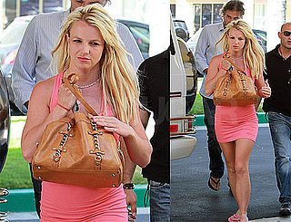 Pictures of Britney Spears In a Tight Pink Dress With Jason Trawick