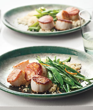 Scallops With Snow Peas and Orange Recipe Scallops With Snow Peas and Orange Recipe