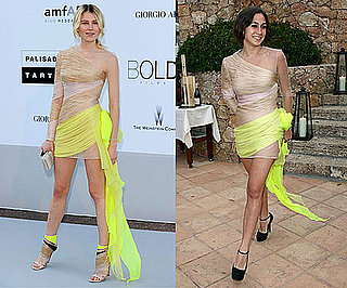 Dree Hemingway and Delfina Delettrez Fendi Wearing the Same Yellow and Nude Valentino Dress 2010-06-14 12:00:22