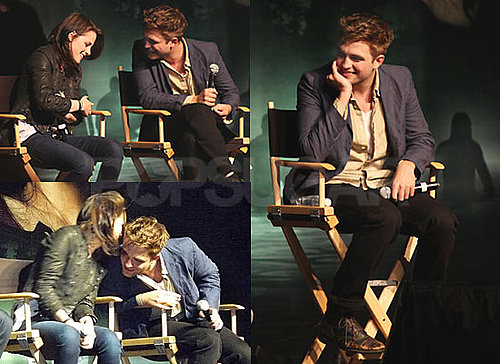 Pictures of Robert Pattinson With Kristen Stewart and Taylor Lautner at Twilight Eclipse Convention Fan Q&A in LA