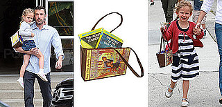 Pictures of Violet Affleck with Nancy Drew Bag