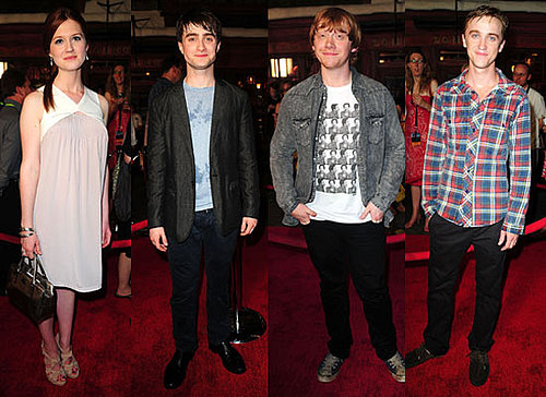 Pictures of Harry Potter Cast at Wizarding World Including Bonnie Wright, Daniel Radcliffe, Rupert Grint, Tom Felton 2010-06-17 18:00:05
