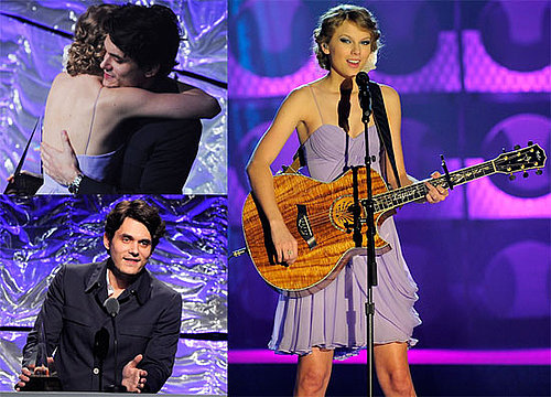 Pictures of John Mayer Presenting Taylor Swift a Songwriters Award in NYC 2010-06-20 19:30:00