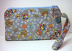 Wristlet in Japanese Fabric