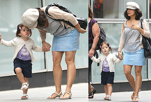 Pictures of Salma Hayek and Valentina Pinault in NYC