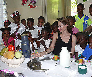 Picture of Angelina Jolie at Children's Village in Haiti 2010-06-21 16:00:00