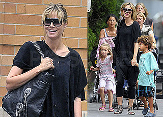 Pictures of Heidi Klum in NYC With Her Children, Johan, Leni, and Henry Samuel