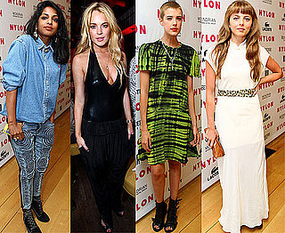 Pictures of Agyness Deyn, Lindsay Lohan, MIA, Ophelia Lovibond, Peaches Geldof at Nylon Magazine Music Issue Party in LA 2010-06-23 02:03:18
