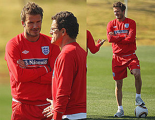 Pictures of David Beckham Practicing With England's World Cup Soccer Team 2010-06-24 11:30:00