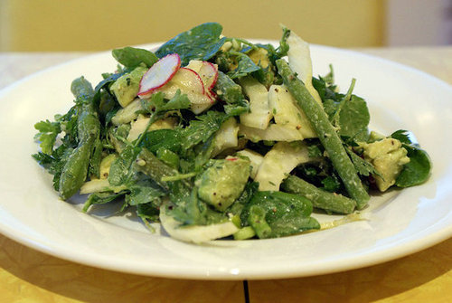 Quick and Easy Recipe For Spring Chopped Salad With Mint, Avocado, and Fennel