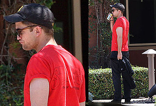 Pictures of Robert Pattinson Meeting With Jeffrey Katzenberg inLA