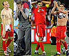 Pictures of England v Germany World Cup Game including David Beckham, Shirless Wayne Rooney Frank Lampard
