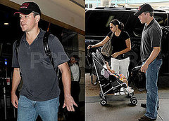 Pictures of Matt Damon at the Airport With His Pregnant Wife Luciana Pictures of Matt Damon at the Airport With His Pregnant Wife Luciana