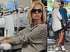 Pictures of January Jones Getting Nails Done in LA