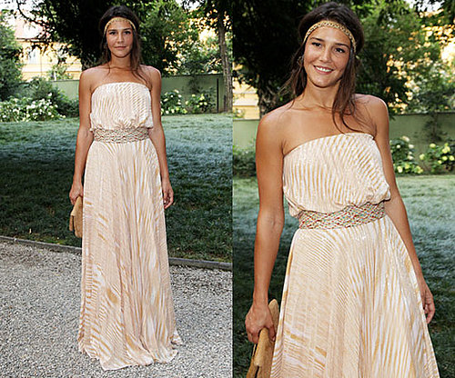 Margherita Missoni Wearing Peachy Striped Missoni Maxi and Hippie Headband 2010-06-30 12:00:22