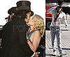 Pictures of Russell Brand Kissing Greta Gerwig On The Set of Arthur in New York