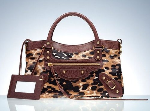 Balenciaga 10th Anniversary Animal Print Motorcycle Bag