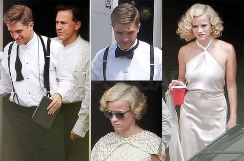Pictures of Robert Pattinson, Reese Witherspoon and Christoph Waltz On the Water For Elephants Set