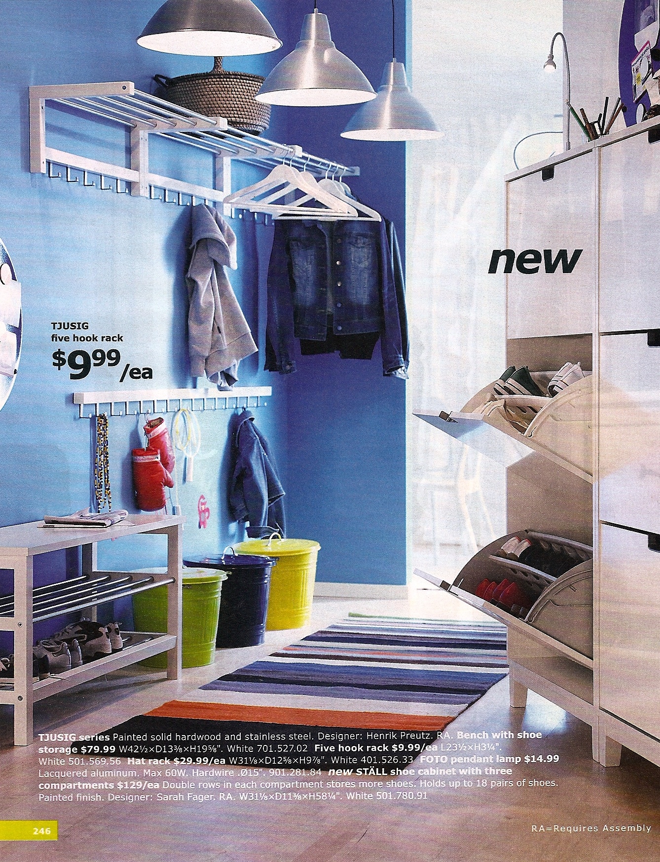 The new Stall Shoe Cabinet ($129) with three compartments looks like a life-saver. The new Stall Shoe Cabinet ($129) with three compartments looks like a life-saver.