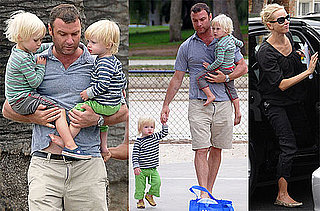 Pictures of Liev, Alexander, and Samuel Schreiber Playing at the Park in LA