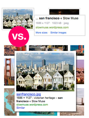 Google vs. Bing Image Search
