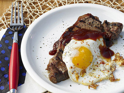Food Network Recipe For Grilled Steak and Eggs With Beer and Molasses