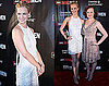 January Jones and Elisabeth Moss at a Mad Men Premiere