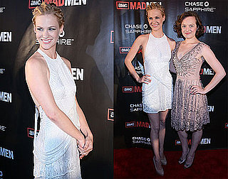 Pictures of January Jones and Elisabeth Moss at a Mad Men Premiere