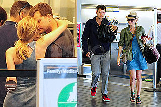 Pictures of Diane Kruger and Joshua Jackson Cuddling at LAX
