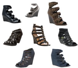 Cute shoes for Fall---the Gladiator Wedge