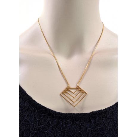 Zoe & Morgan Jett necklace 22 ct gold plate on Sterling Silver