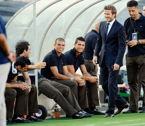 Pictures of Becks and Shirtless Ronaldo Pictures of Becks and Shirtless Ronaldo