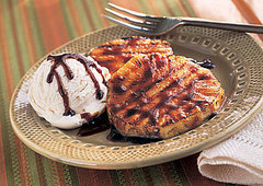 Grilled Cardamom-Scented Pineapple With Vanilla Ice Cream Recipe