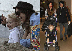Pictures of Ashlee Simpson, Pete, and Bronx Wentz at the Beach and Traveling to NYC Pictures of Ashlee Simpson, Pete, and Bronx Wentz at the Beach and Traveling to NYC