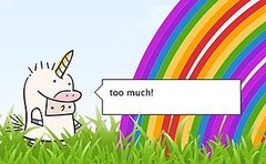 Blippy 404 Error Double Rainbow Unicorn