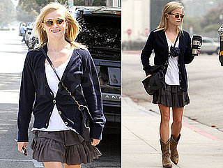 Pictures of Reese Witherspoon Wearing Cowboy Boots in LA