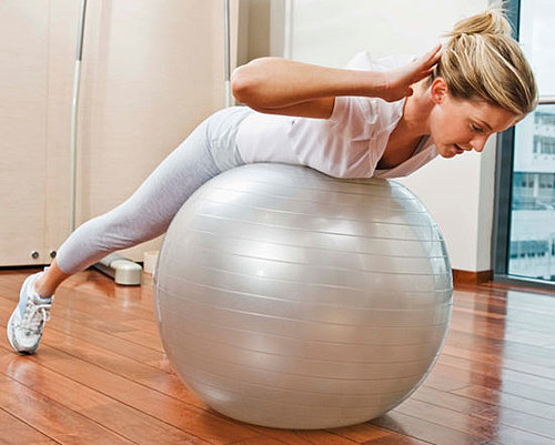 Back Exercise on an Exercise Ball