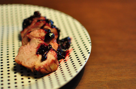 Pork Tenderloin With Spicy Blackberry Glaze
