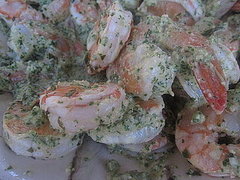 Shrimp With Mint Pesto Recipe