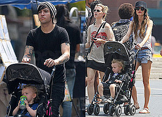 Pictures of Ashlee Simpson and Pete Wentz With Bronx in New York