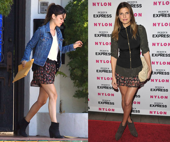 Lake Bell and Rachel Bilson Wear the Same Floral Miniskirt