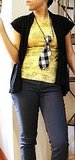 Black Short Sleeve Cardi